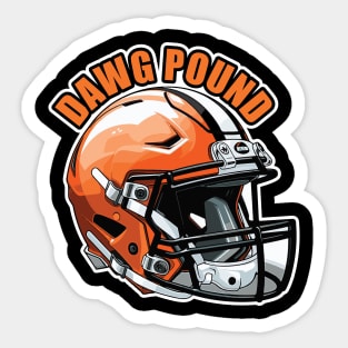 Dawg Pound Helmet Sticker